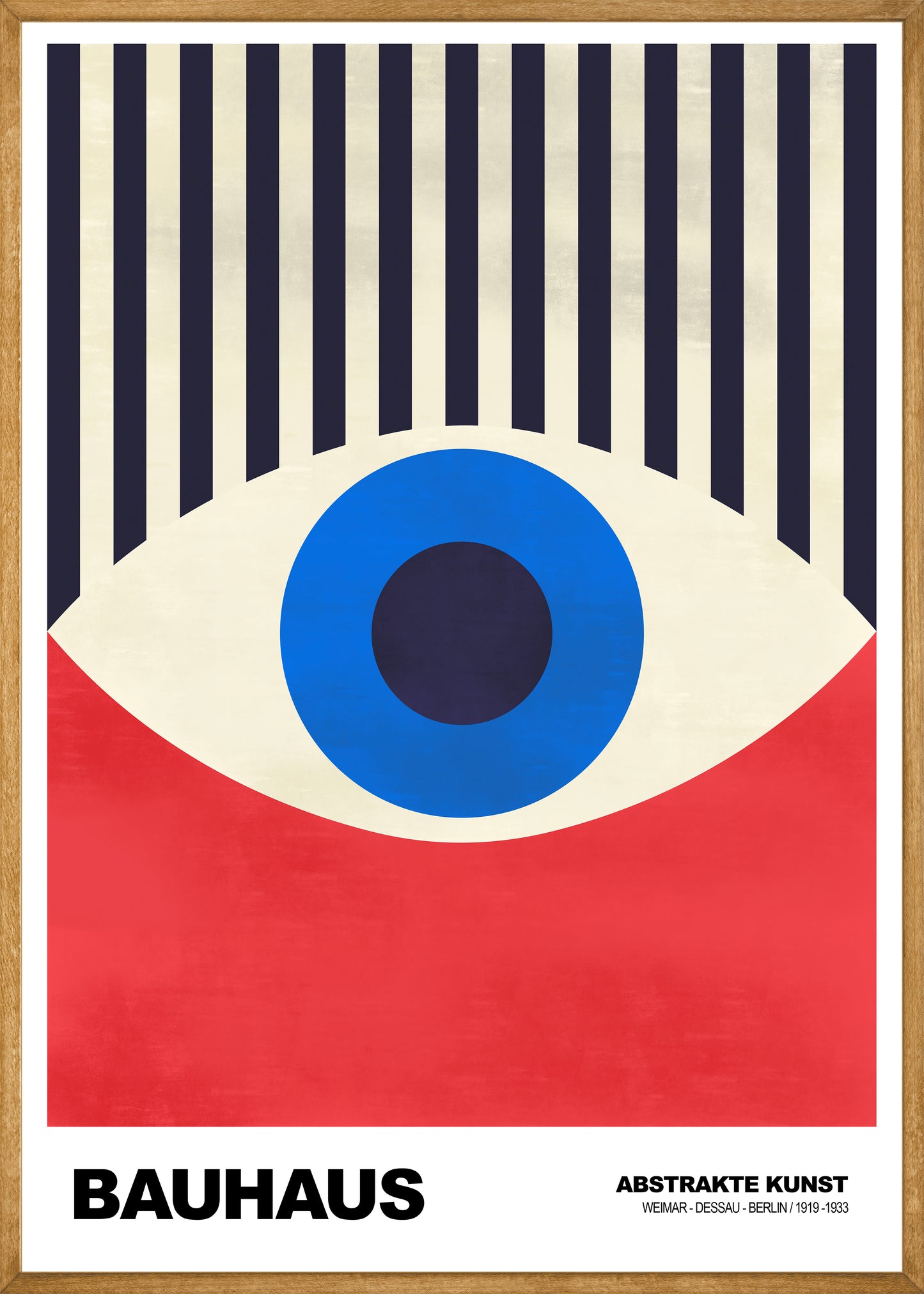 Bauhaus Geometrisch Oog Poster