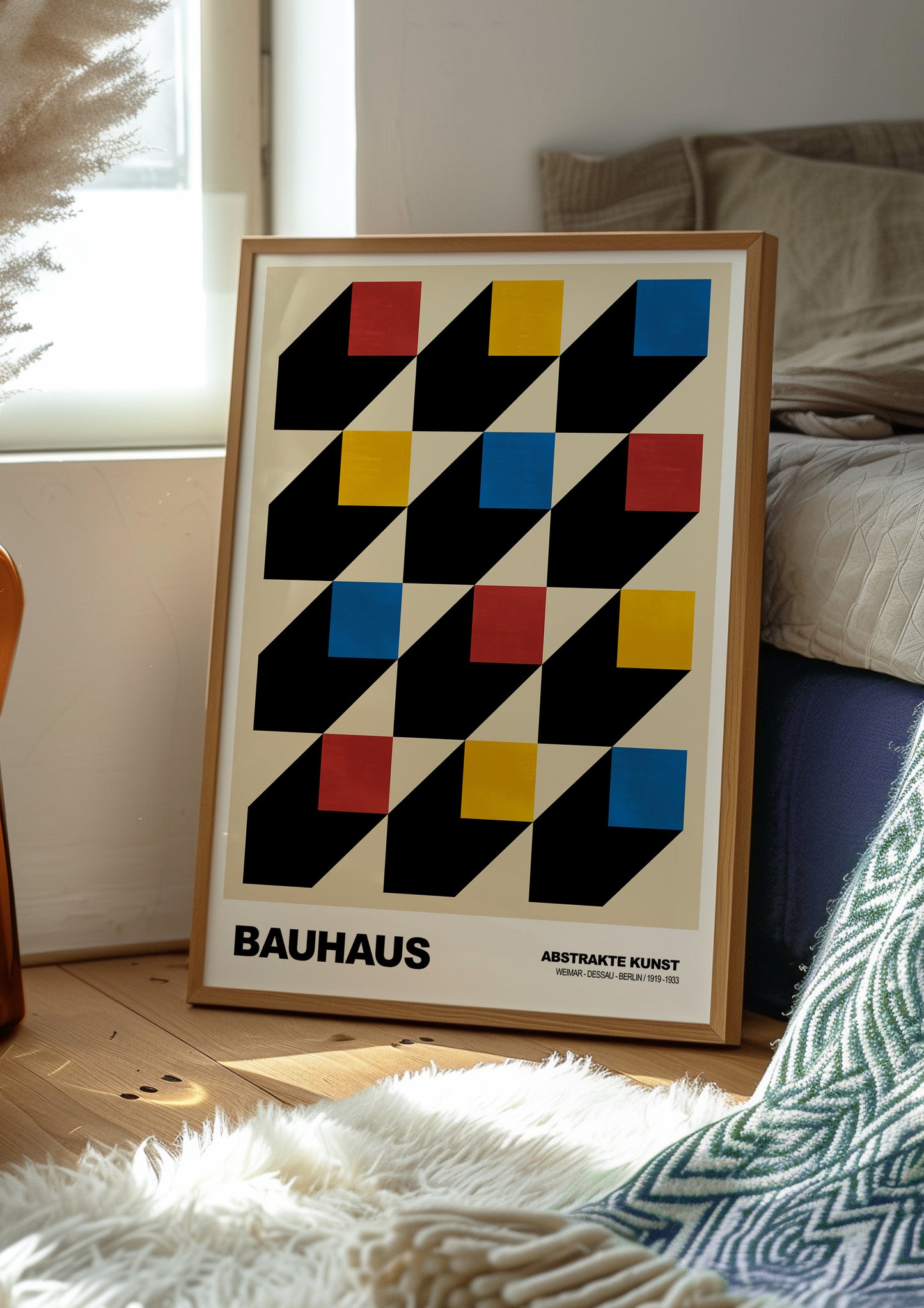 Gestapeld Zicht Bauhaus poster