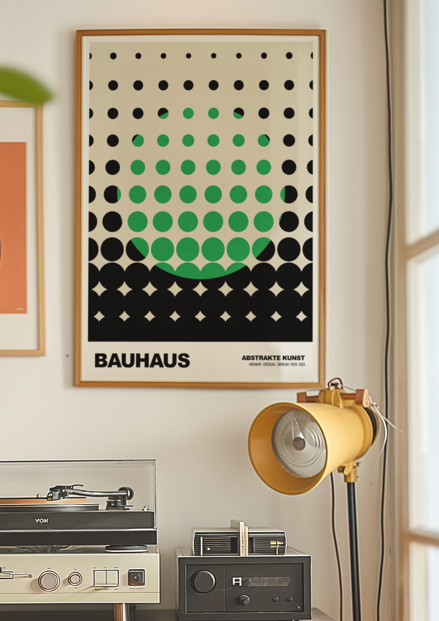 Gestippeld Zicht Bauhaus poster
