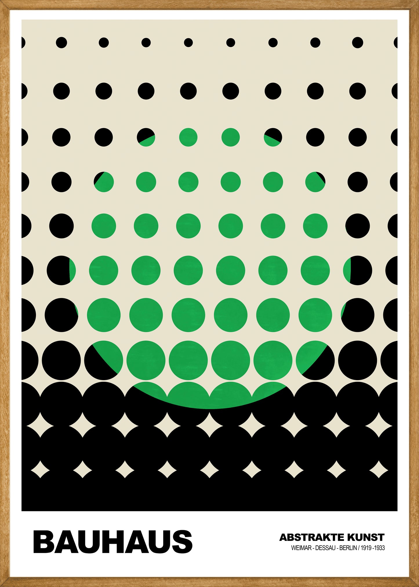 Gestippeld Zicht Bauhaus poster