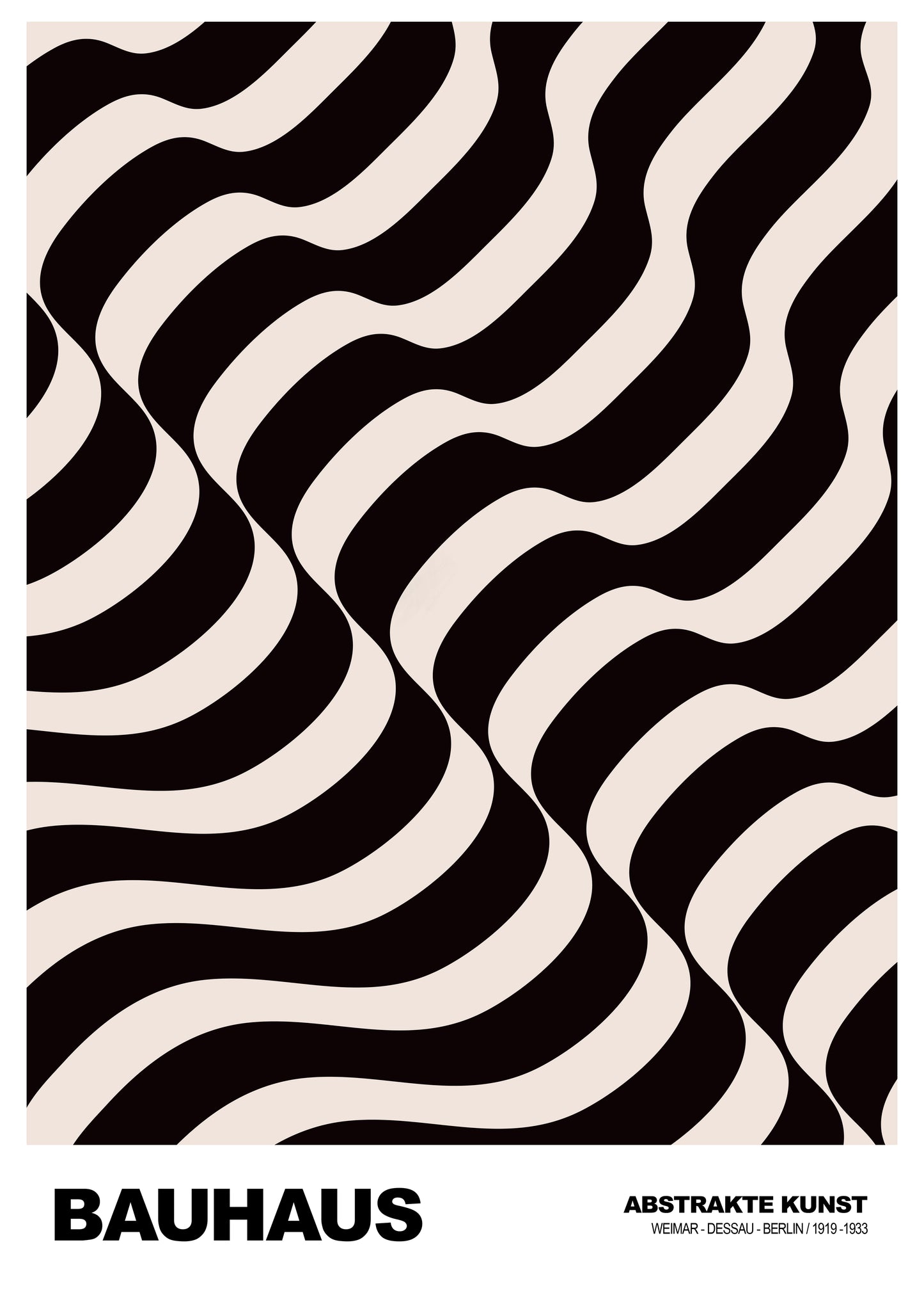 Golvend Zicht Bauhaus poster