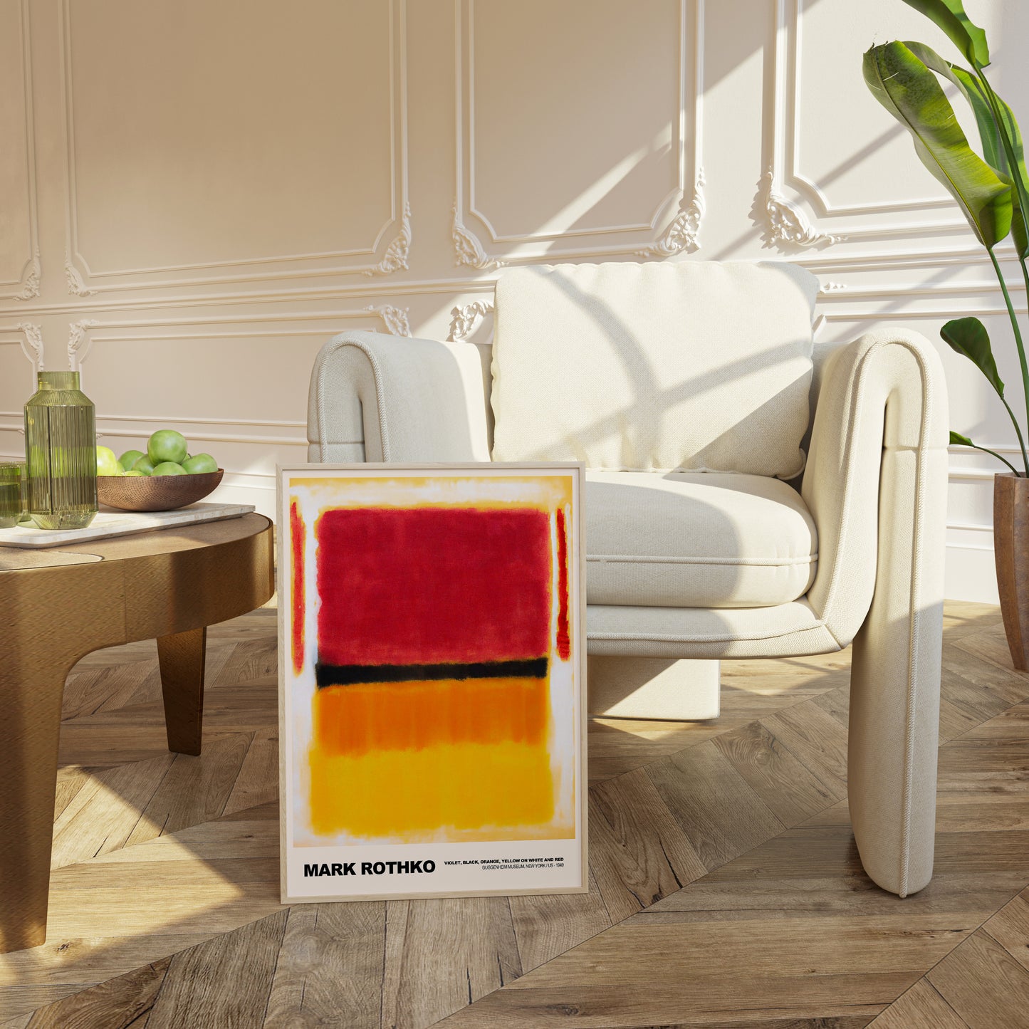 Mark Rothko Violet, Black, Orange, Yellow on White and Red Poster