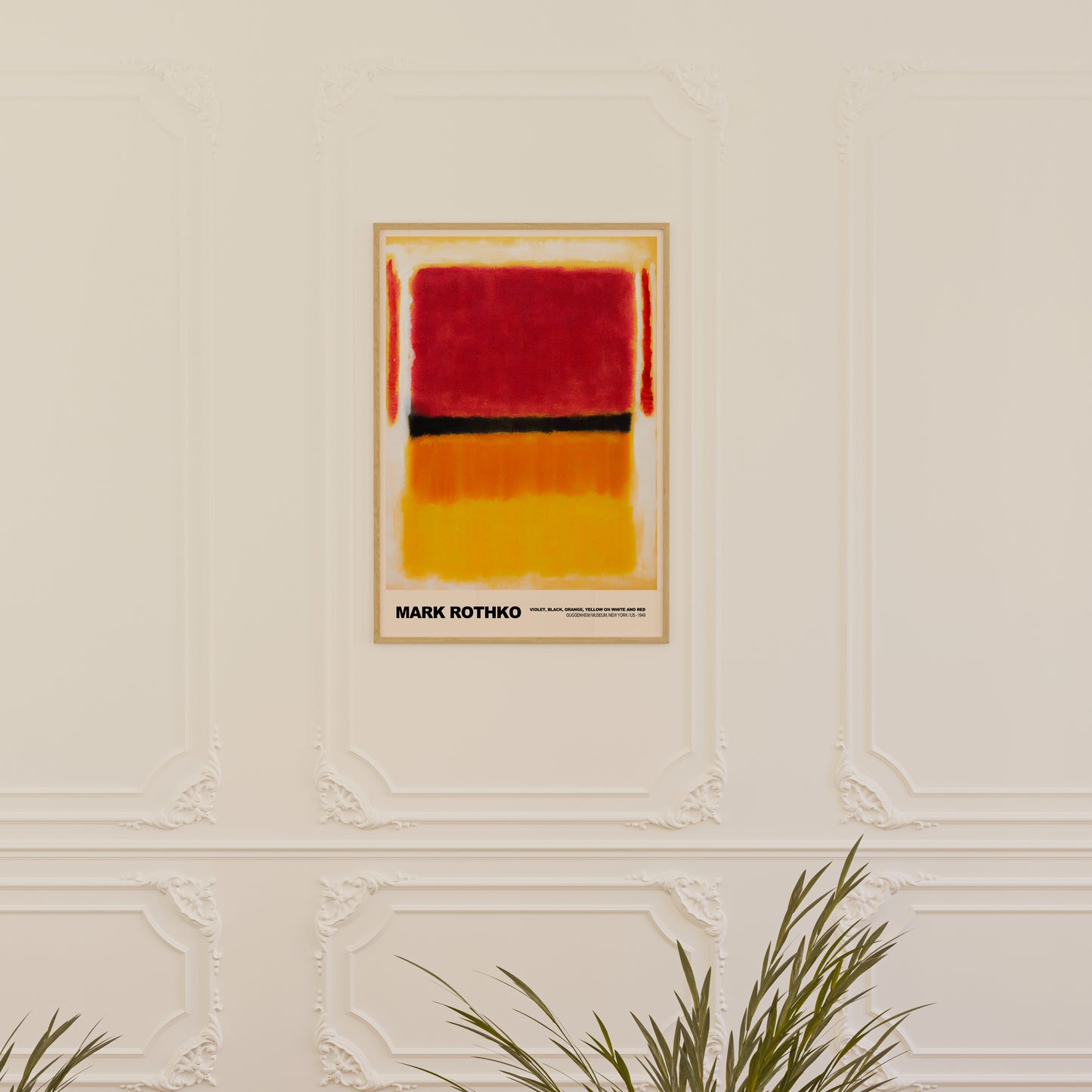 Mark Rothko Violet, Black, Orange, Yellow on White and Red Poster