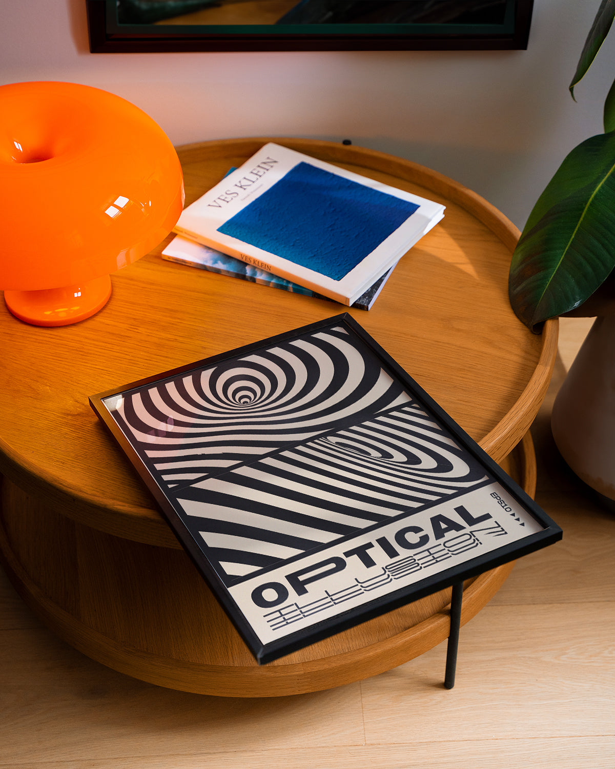 Optical Illusion, Black & White Poster
