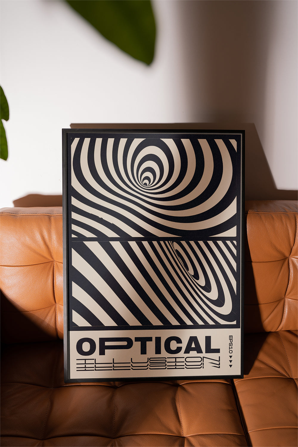 Optical Illusion, Black & White Poster