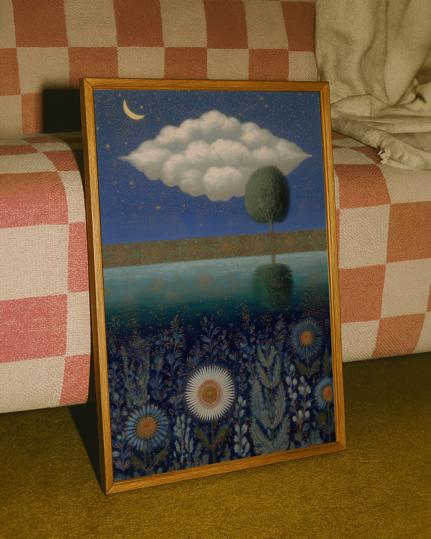 Sterrennacht aan het Water Poster