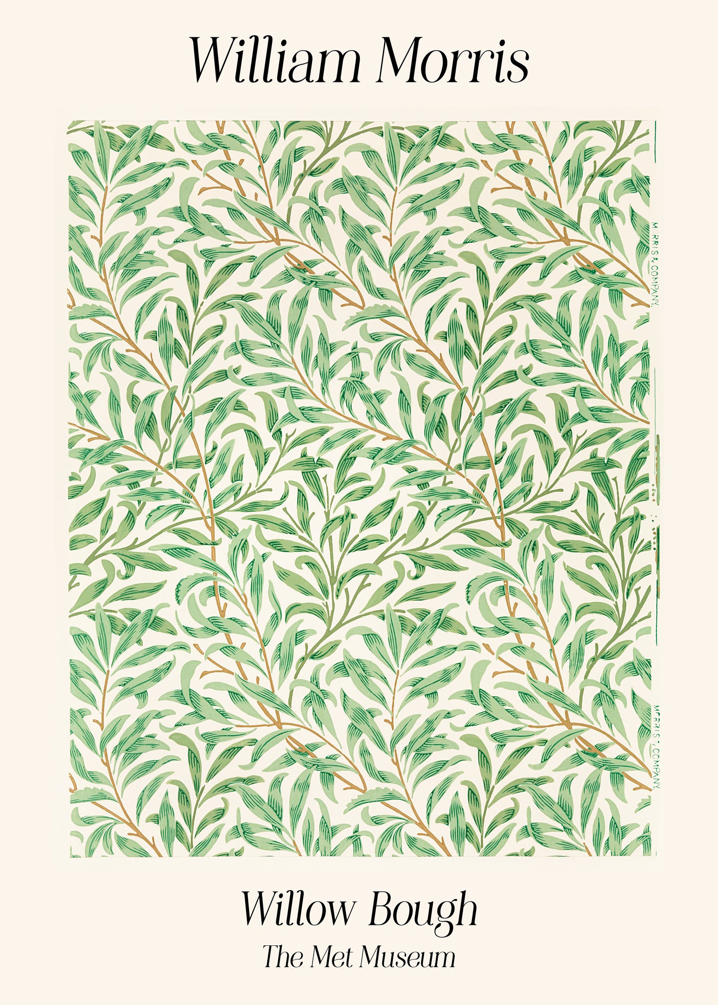 Willow Bough William Morris Poster