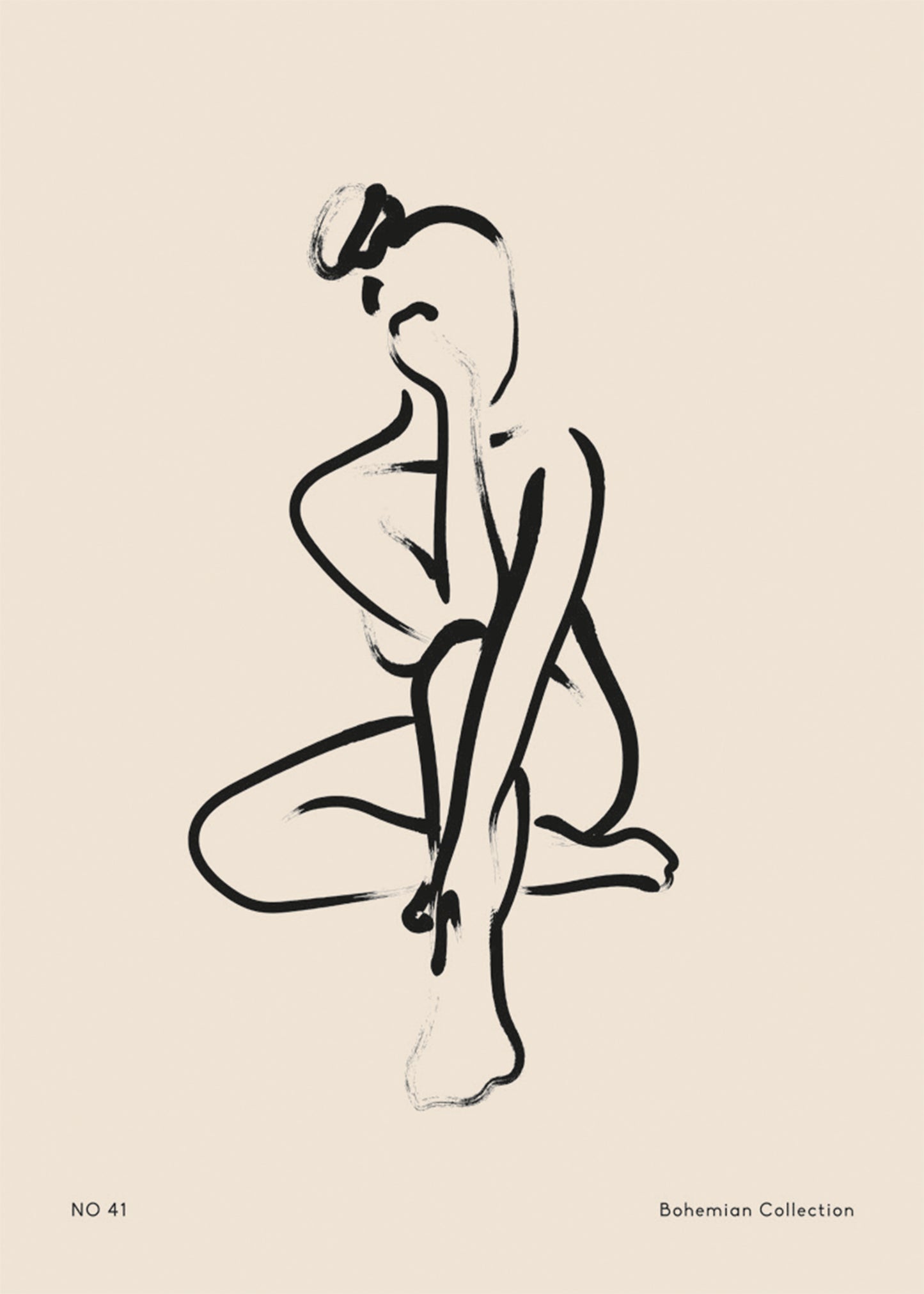 Bohemian Collection Abstract Women No41 Poster
