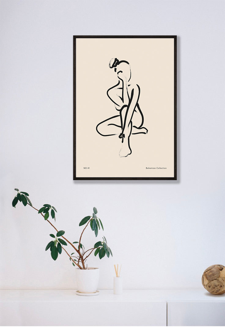 Bohemian Collection Abstract Women No41 Poster