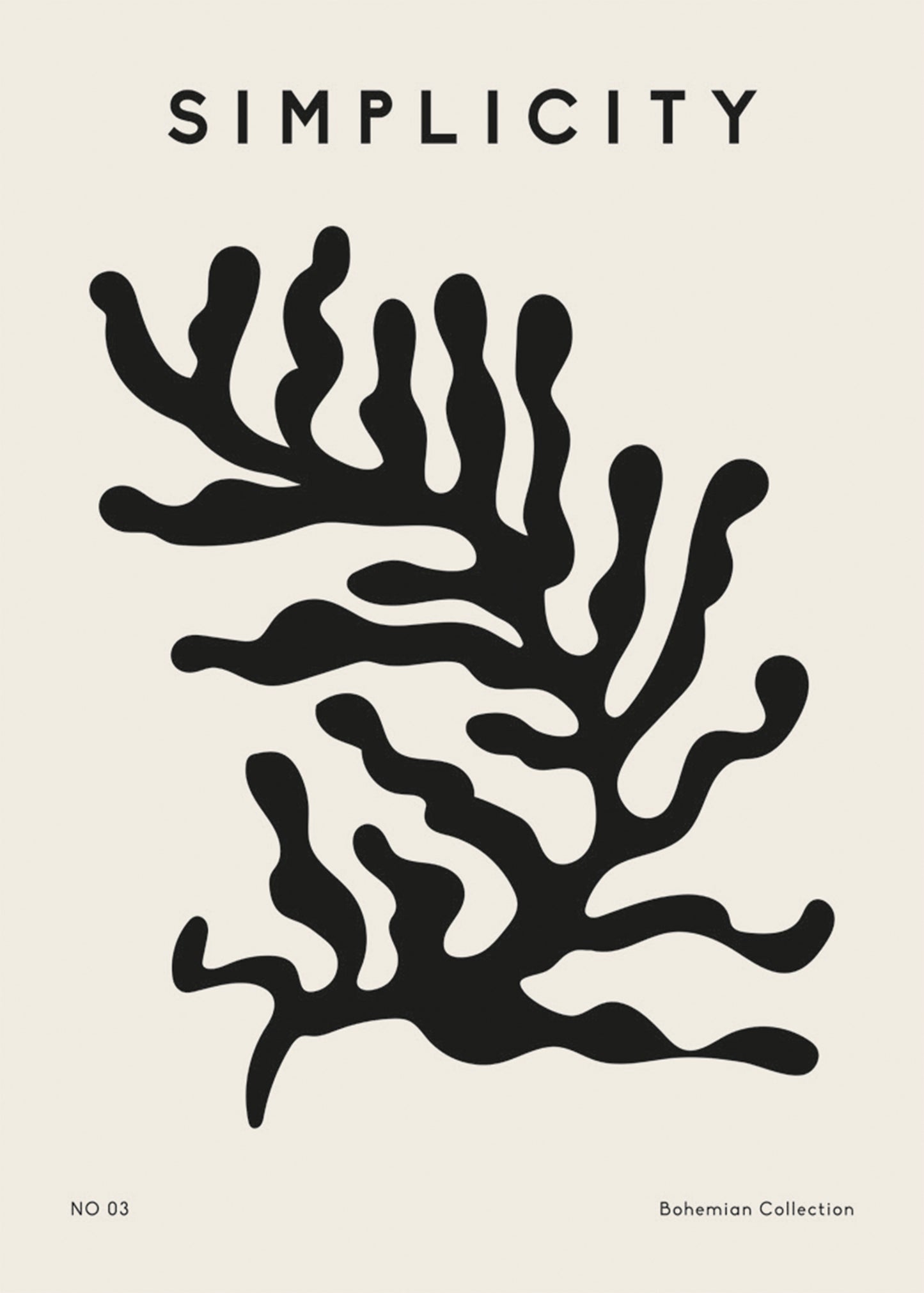 Bohemian Collection Coral No3 Poster