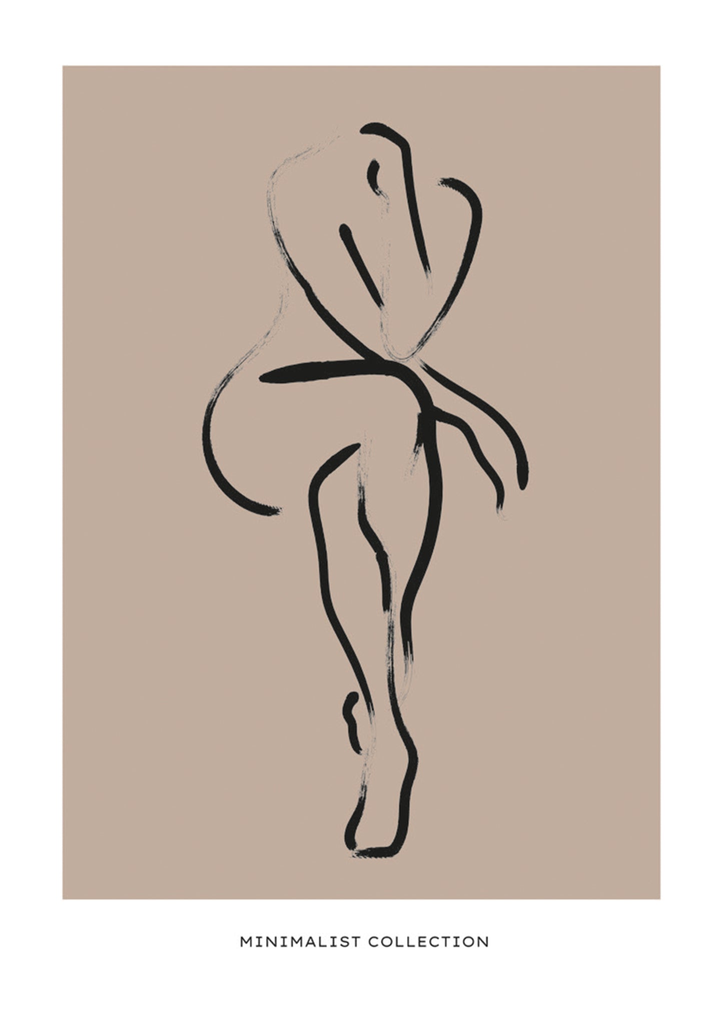 Minimalist Female Body No1 Poster