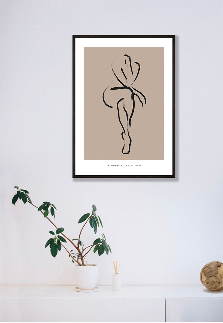 Minimalist Female Body No1 Poster
