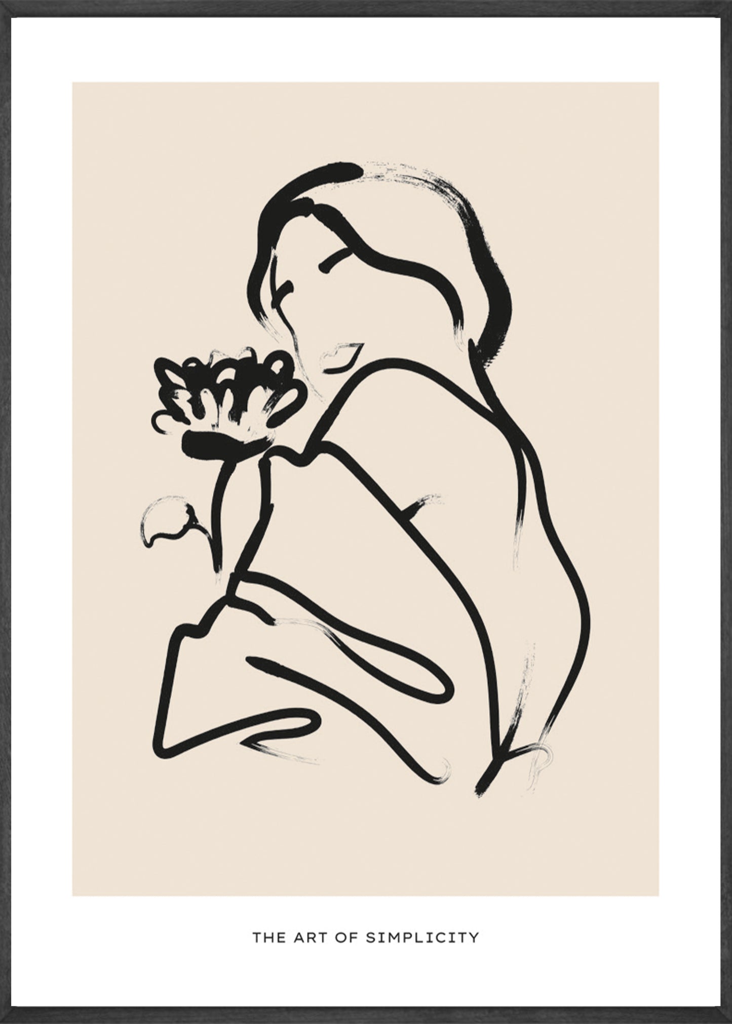 Line Art Women Art of Simplicity No1 Poster