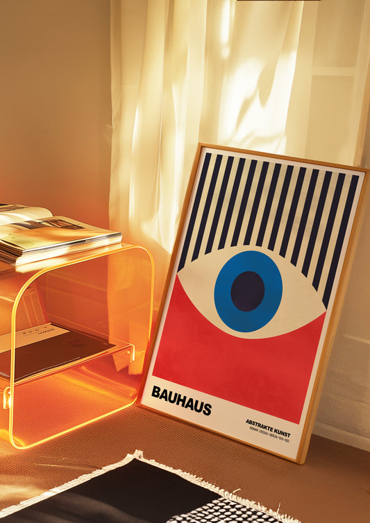 Bauhaus Geometrisch Oog Poster
