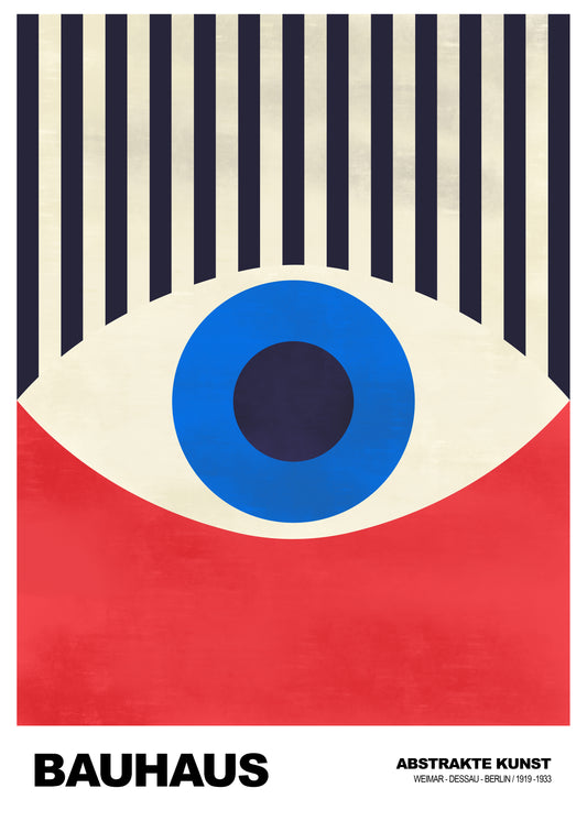 Bauhaus Geometrisch Oog Poster
