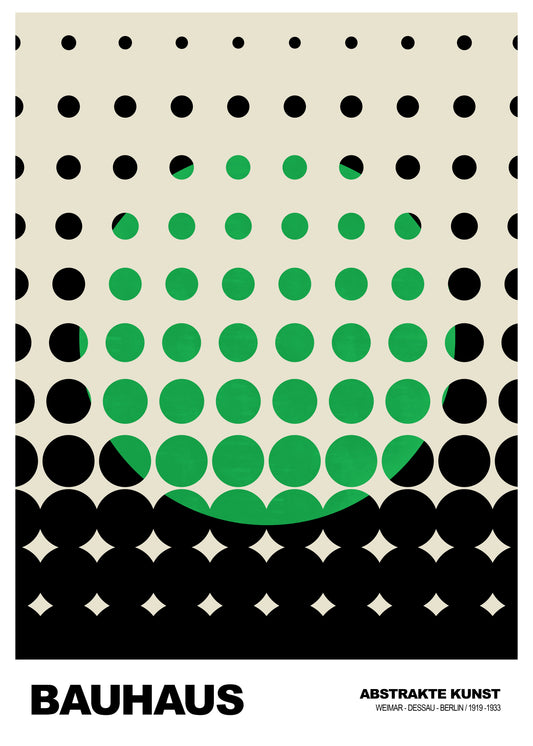 Gestippeld Zicht Bauhaus poster