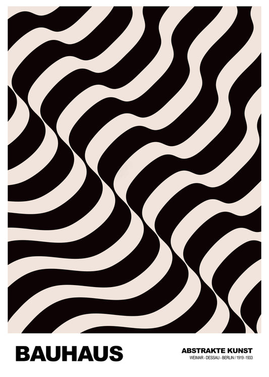 Golvend Zicht Bauhaus poster