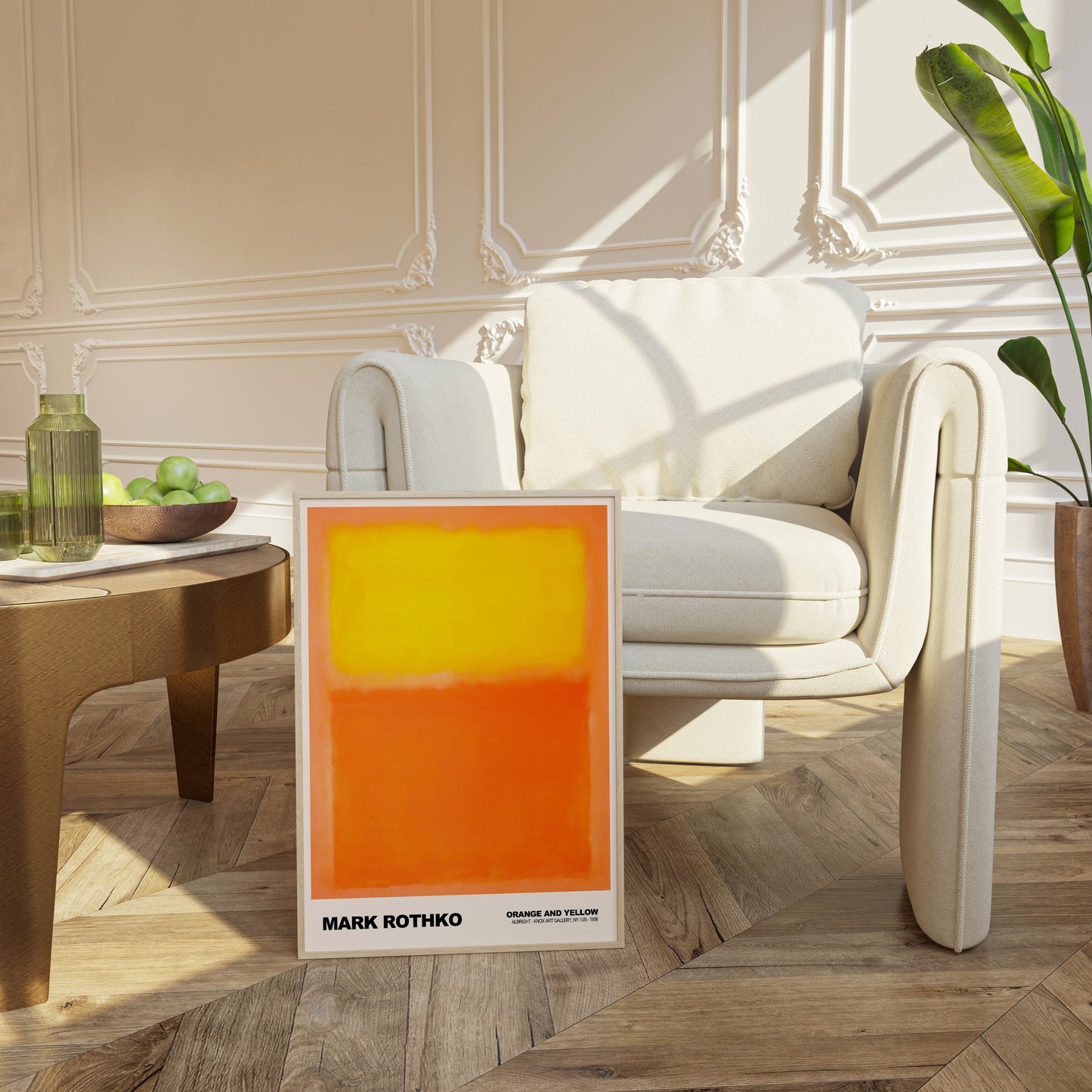 Mark Rothko Orange and Yellow Poster