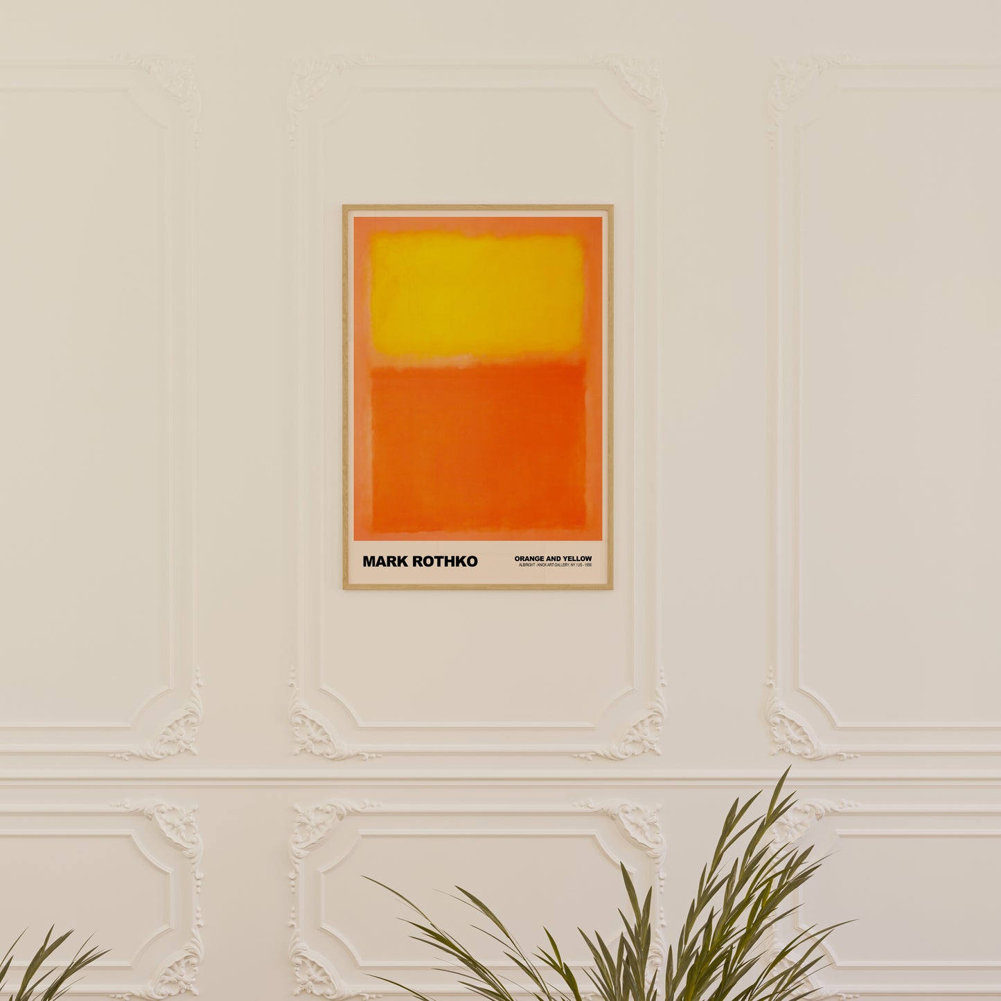 Mark Rothko Orange and Yellow Poster