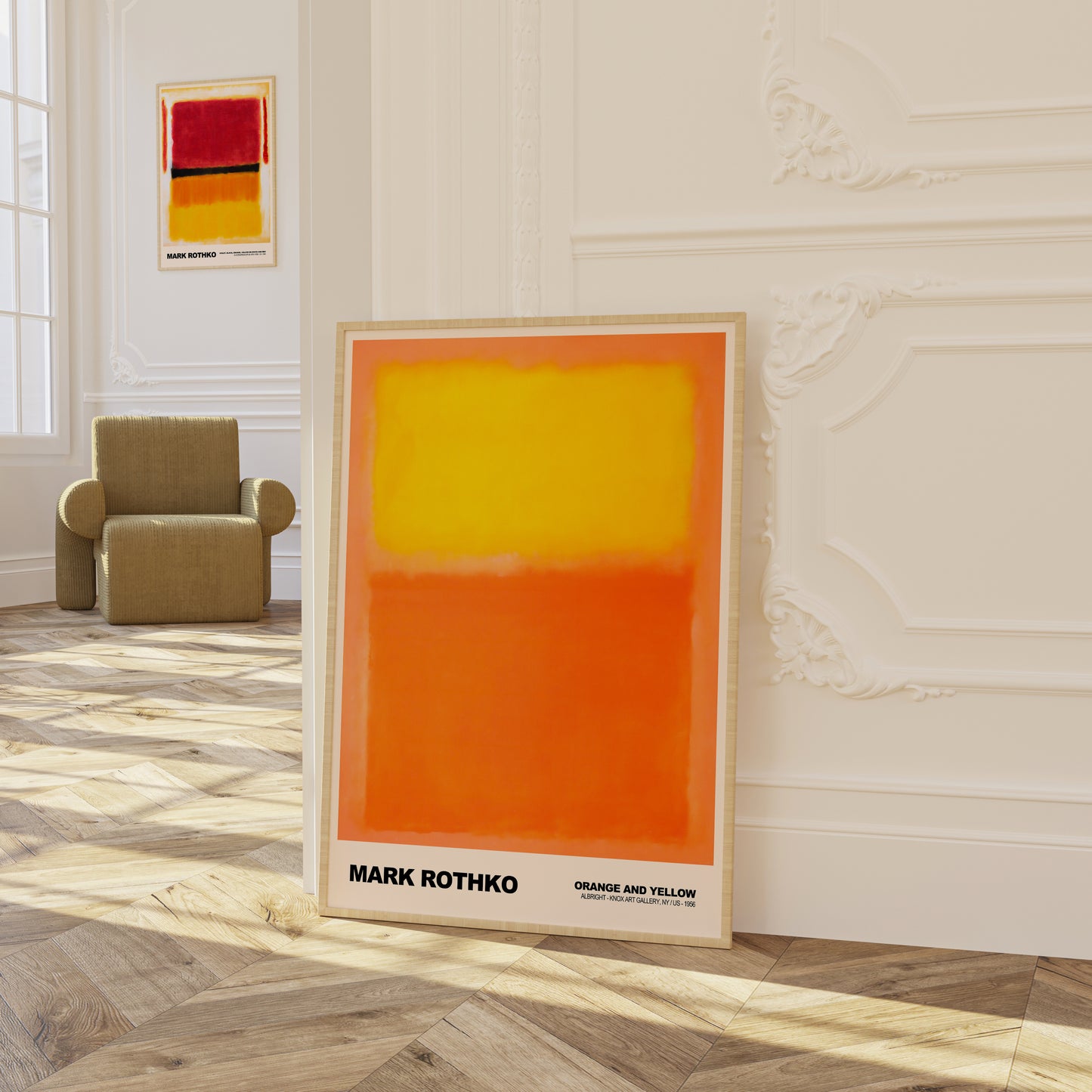 Mark Rothko Orange and Yellow Poster