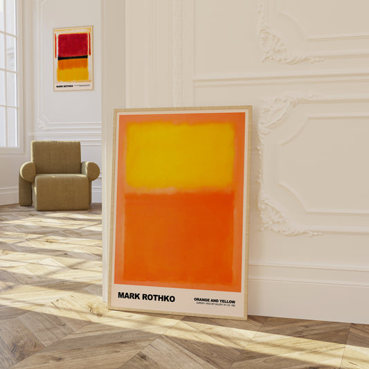 Mark Rothko Orange and Yellow Poster