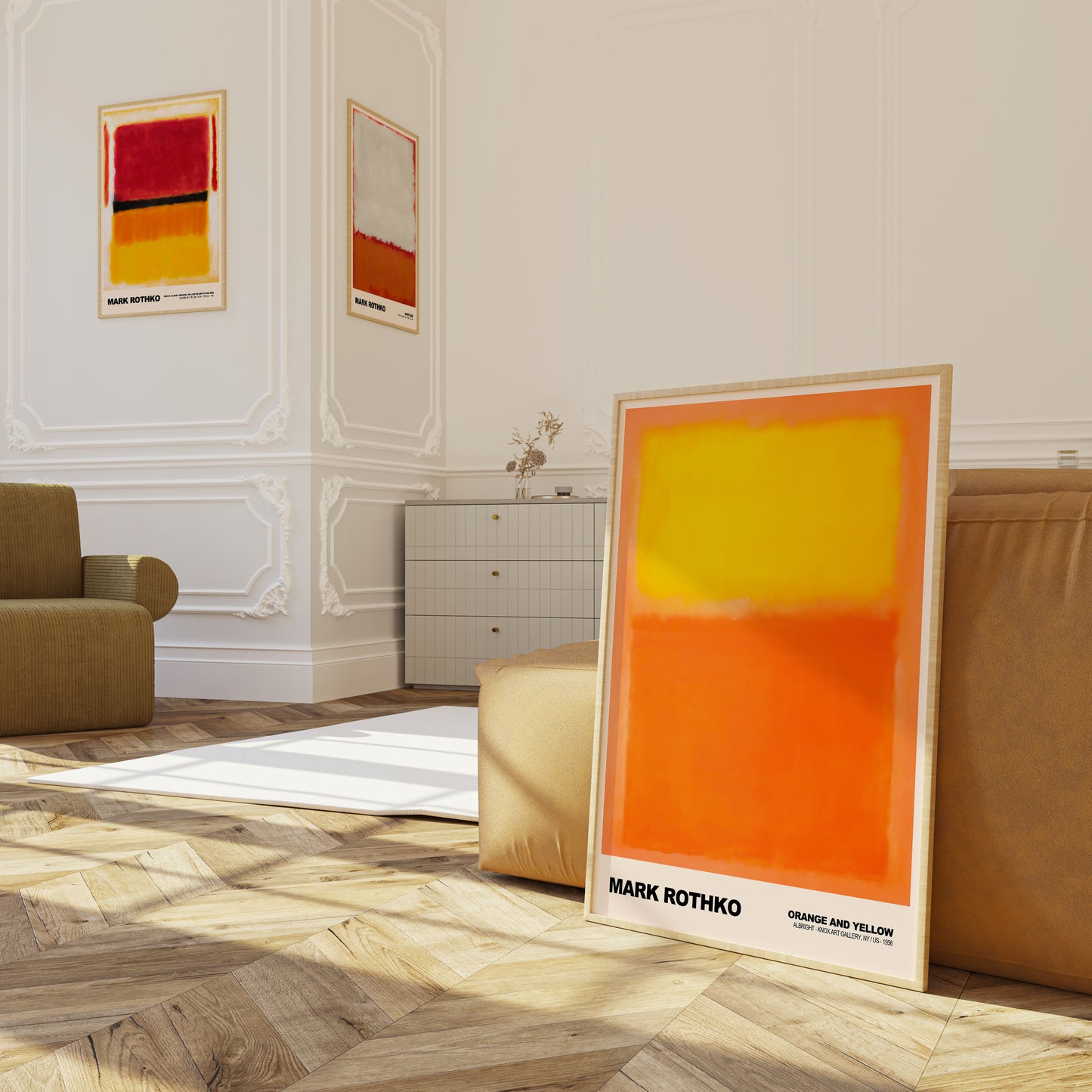 Mark Rothko Orange and Yellow Poster