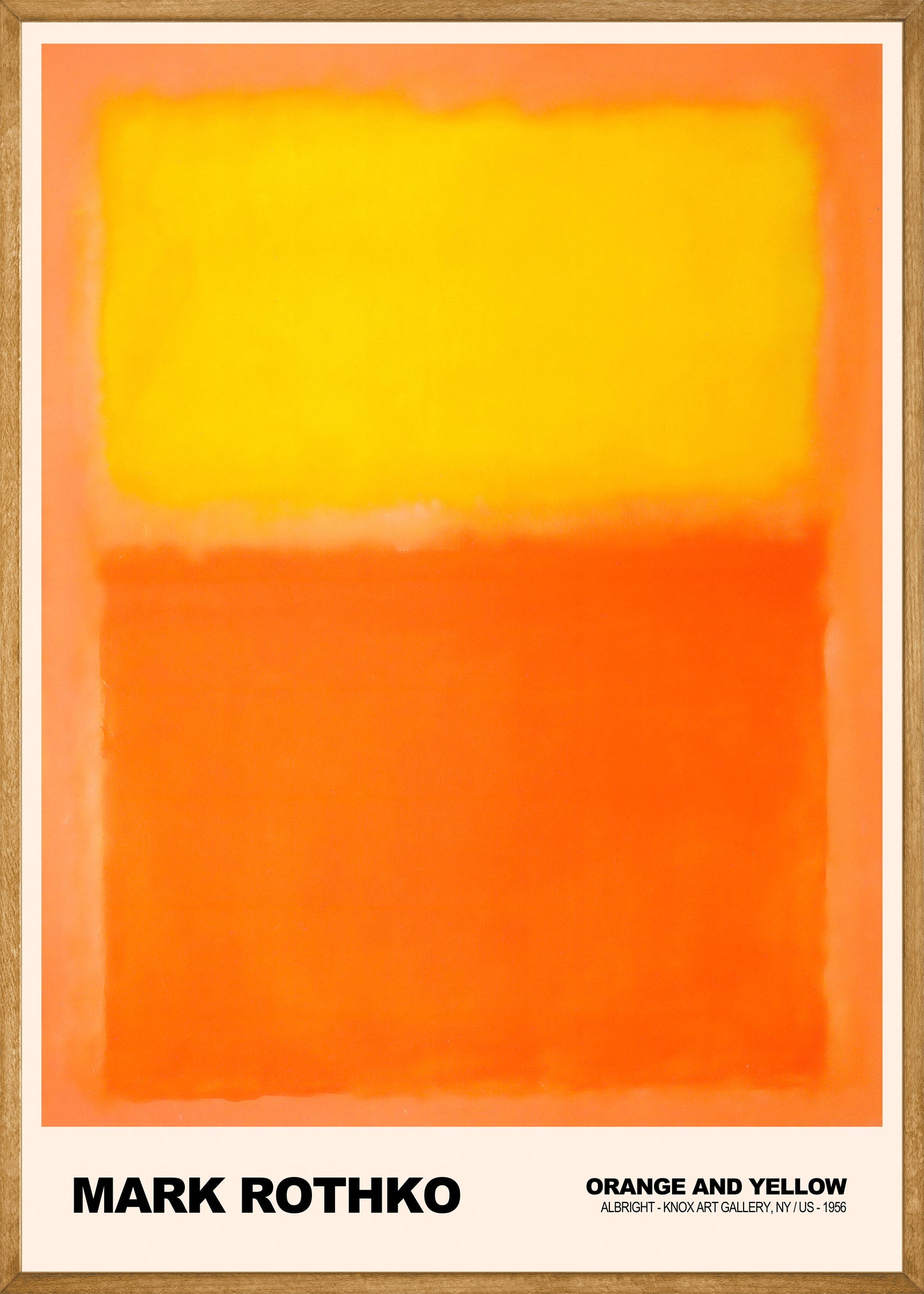 Mark Rothko Orange and Yellow Poster