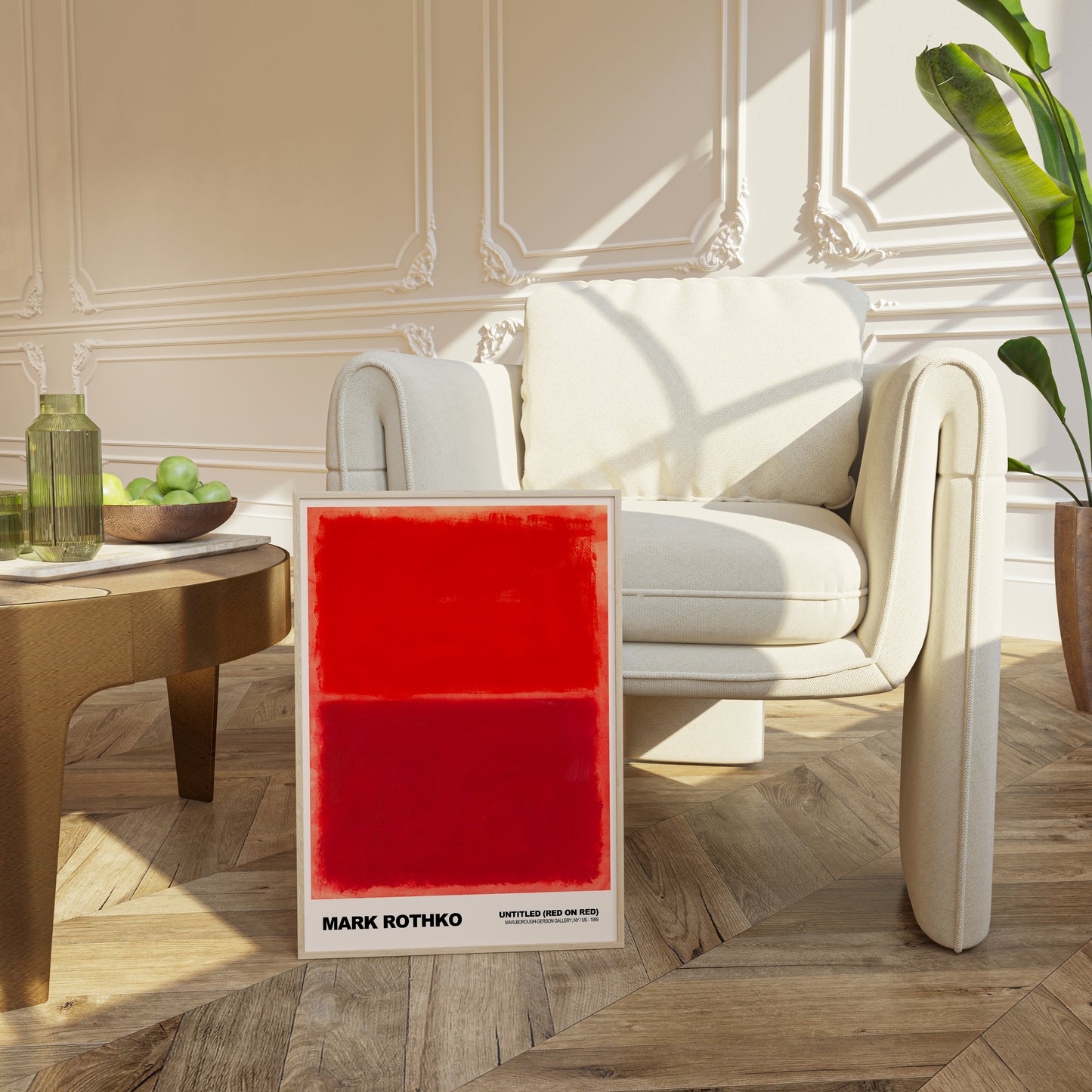 Mark Rothko Untitled (red on red) Poster