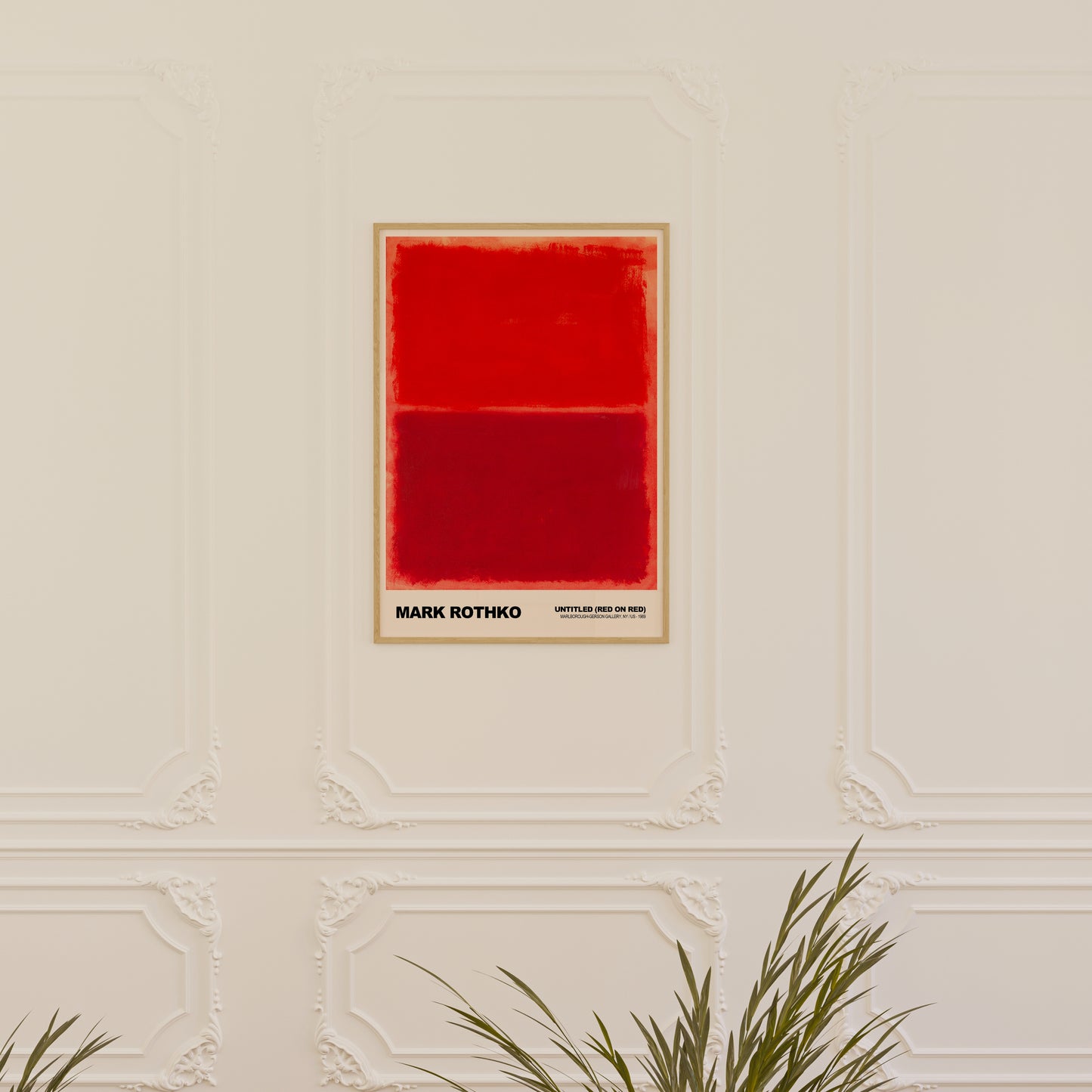 Mark Rothko Untitled (red on red) Poster