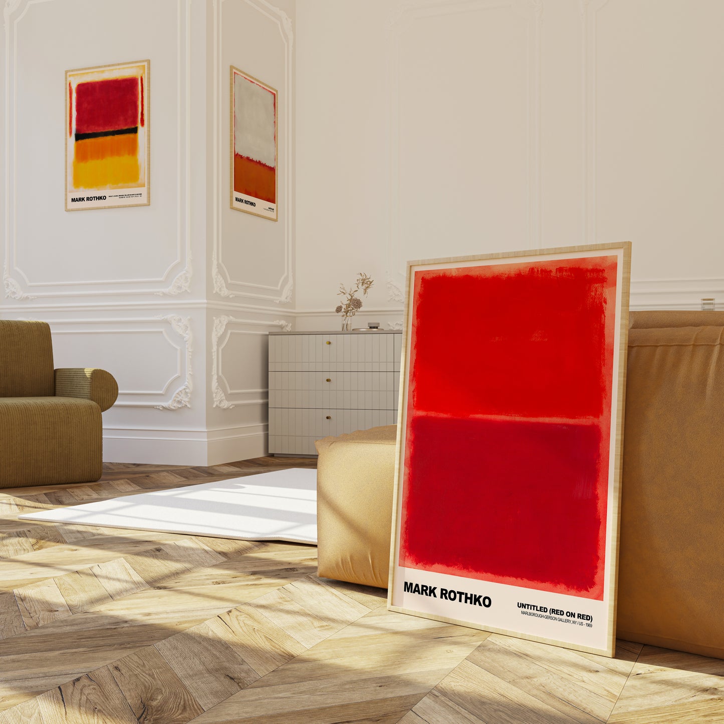 Mark Rothko Untitled (red on red) Poster