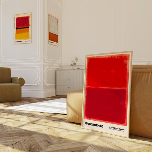 Mark Rothko Untitled (red on red) Poster