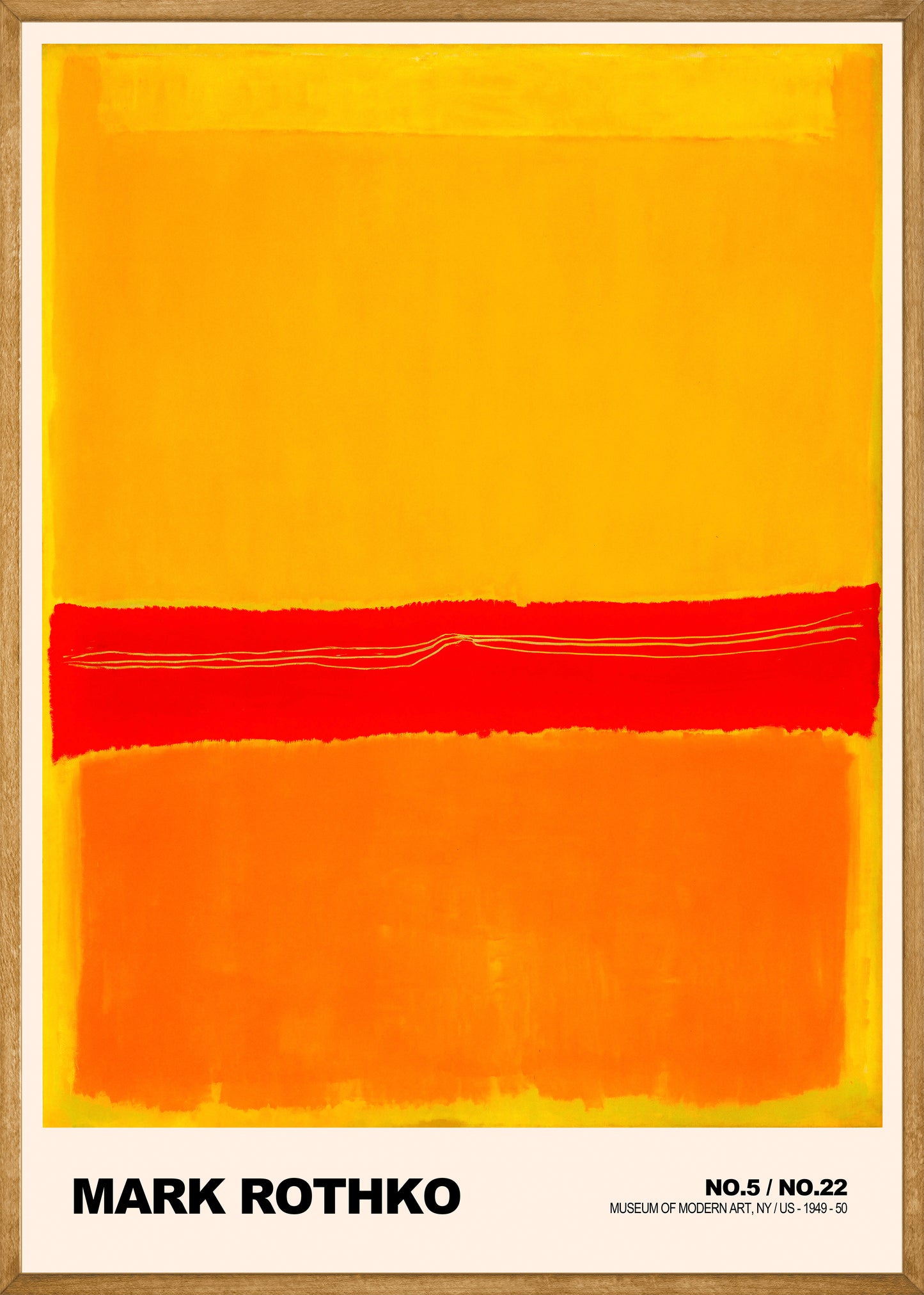 Mark Rothko No.5/No.22 Poster