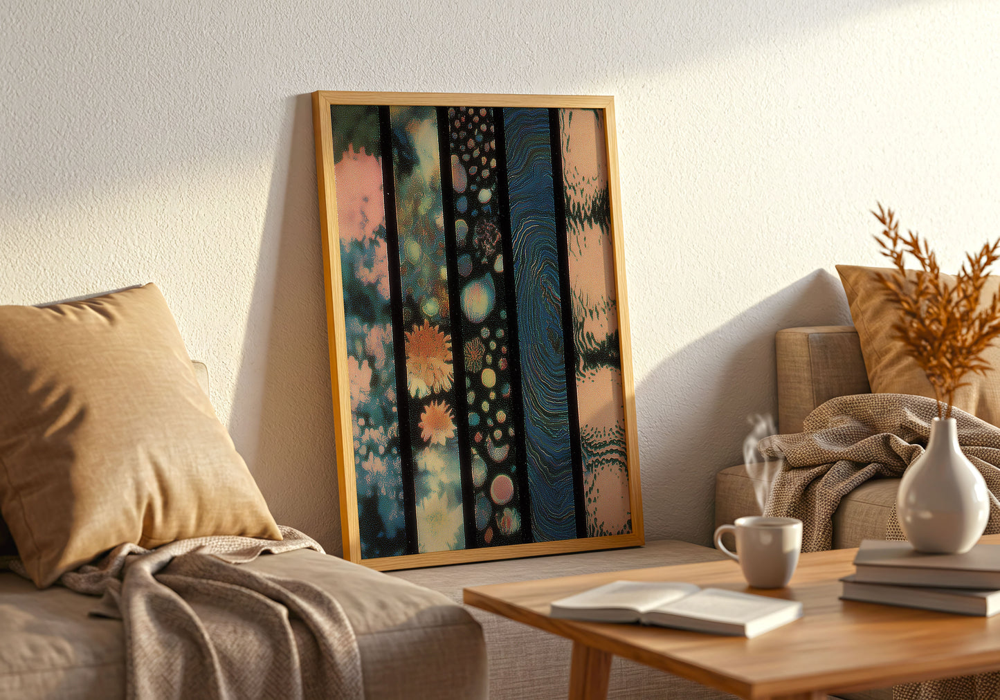 Spectrum in Kleur Poster in Woonkamer