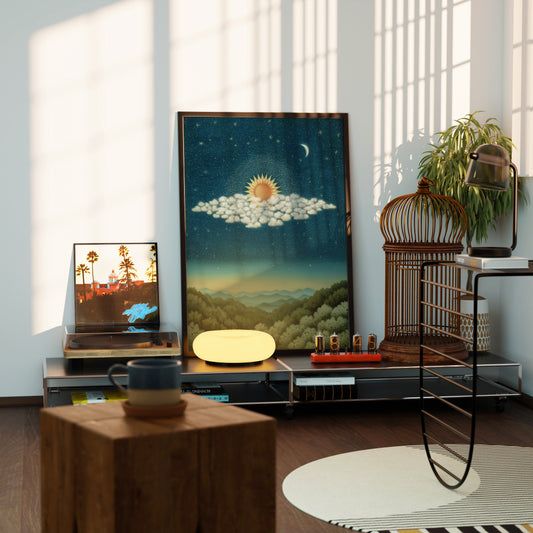 Sterrenhemel Boven het Woud Poster