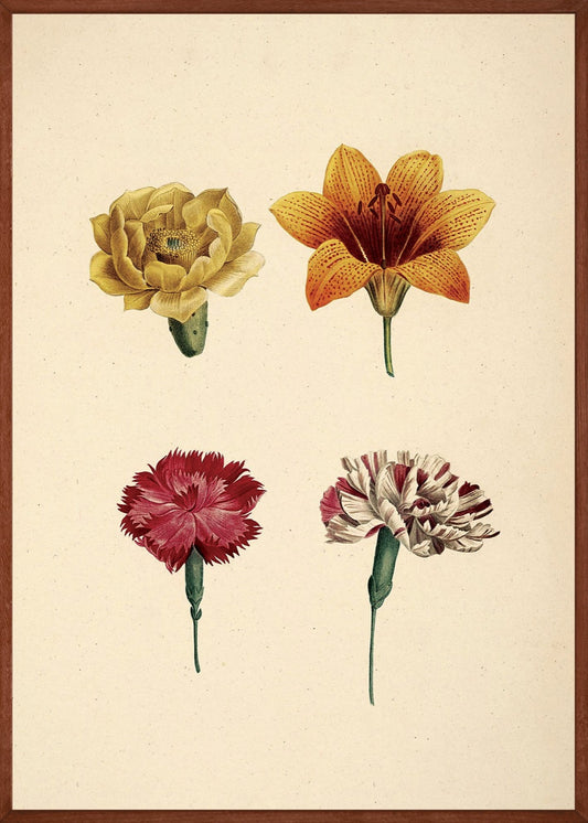 Vintage Bloemen No1 Poster