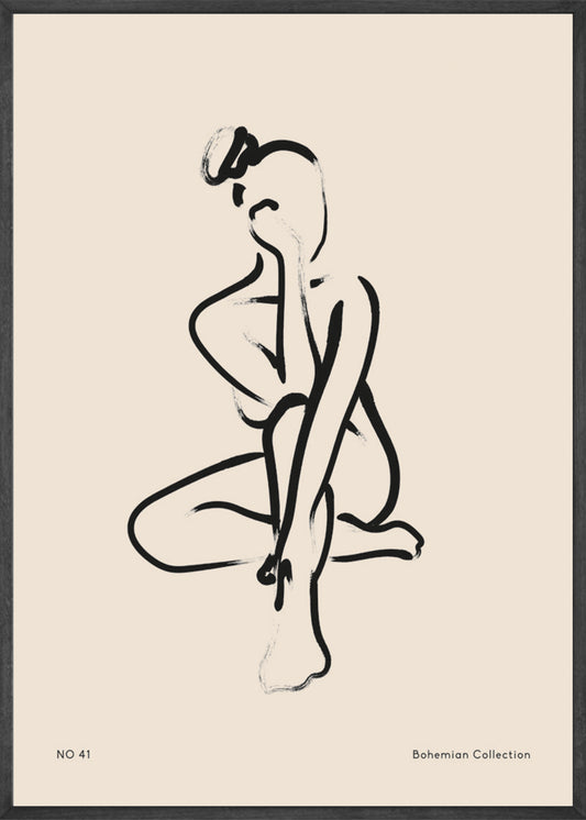 Bohemian Collection Abstract Women No41 Poster