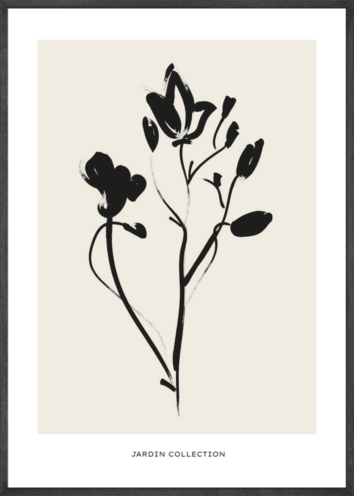 Getekende Bloem Poster