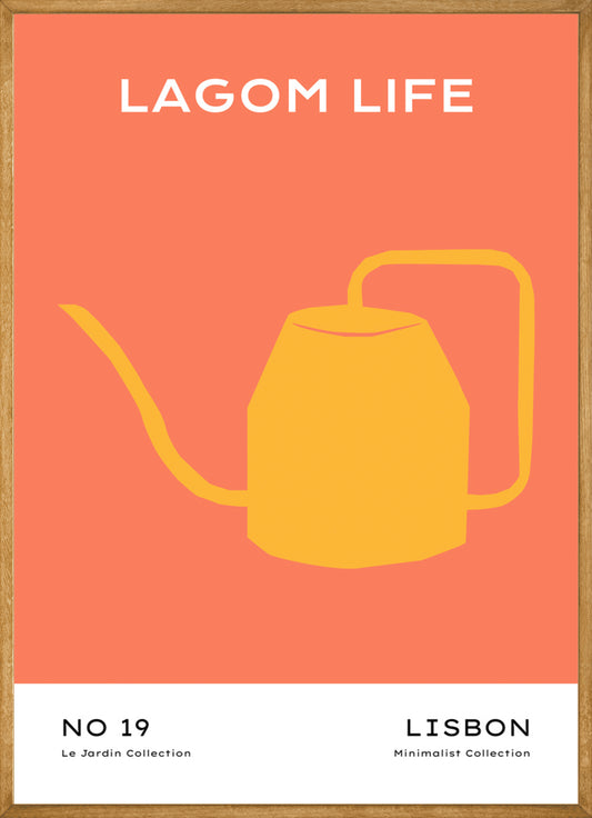 Abstract Art Lagom Watering Can No 19 Poster