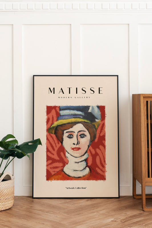 Meisje met de Groene Ogen in Achtergrond,  Henri Matisse